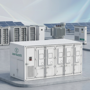 Zenbatt 20ft Containerized Battery Energy Storage System with DC PV Coupling and 2701kWh Capacity. Containerized 2.5MWh container ESS