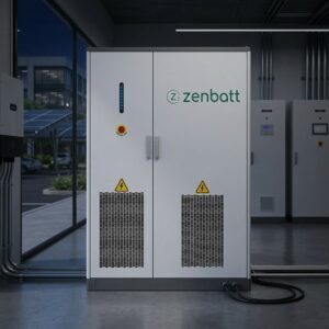 Zenbatt 125kW/215kWh all-in-one hybrid energy storage system (ESS) for commercial and industrial applications, integrated battery cabinet design DC Coupled Microgrid System